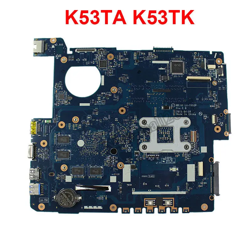 QBL60 LA-7552P Материнская плата Asus K53Z K53TA K53TK K53T X53T X53TA X53TK материнская плата для ноутбука USB 3,0 DDR3