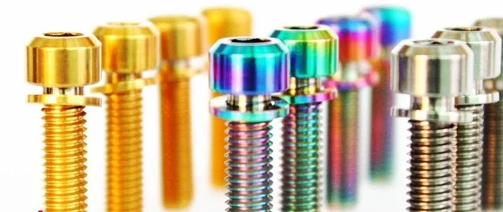 

2pcs/lotM5/M6*16-25 Titanium golden multi hex socket cap head handle screws bolts with washer for mountain road bike brake258