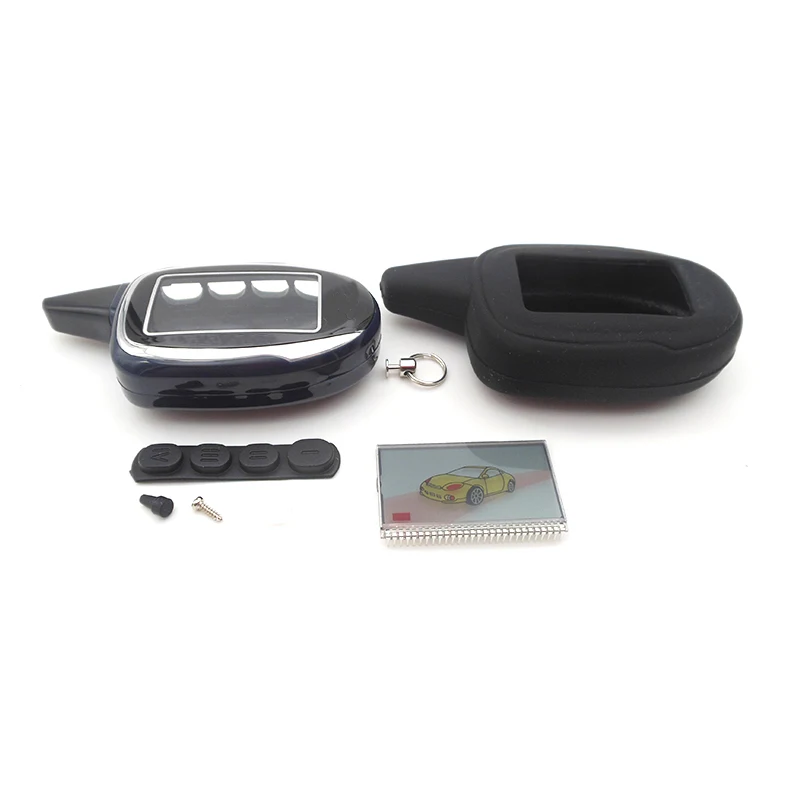 

M7 case keychain + LCD display + Silicone Case for scher-khan magicar 7 Lcd remote controller auto alarm