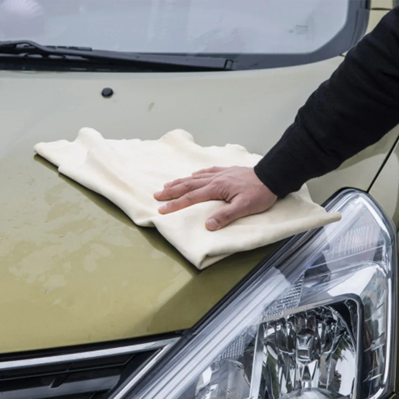 Полотенце SEEYULE из натуральной овечьей шкуры 1 шт.|deerskin towel|car dust removercleaning deerskin |
