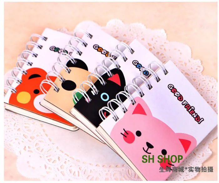 Cute Cartoon Bear Coil Notebook School Kids Exercise Book