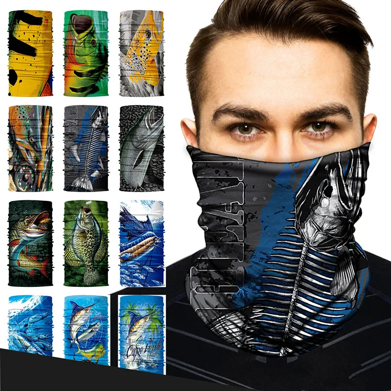 

Wholesale Face Mask 3D Fishing Windproof Buffs Bandana Ciclismo Cycling Magic Scarf Hiking Neck Warmer Head Scarfs Braga Cuello