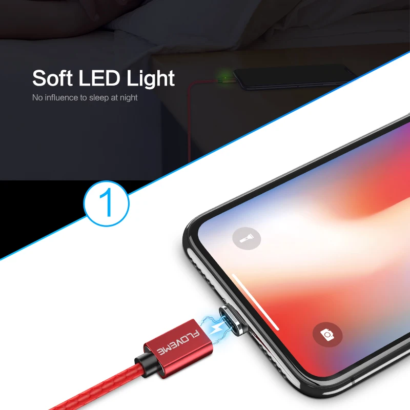  FLOVEME USB Magnetische Kabel Für iPhone X 8 7 6 Xs Max 1M Schnelle Lade Magnetische Ladegerät Für 