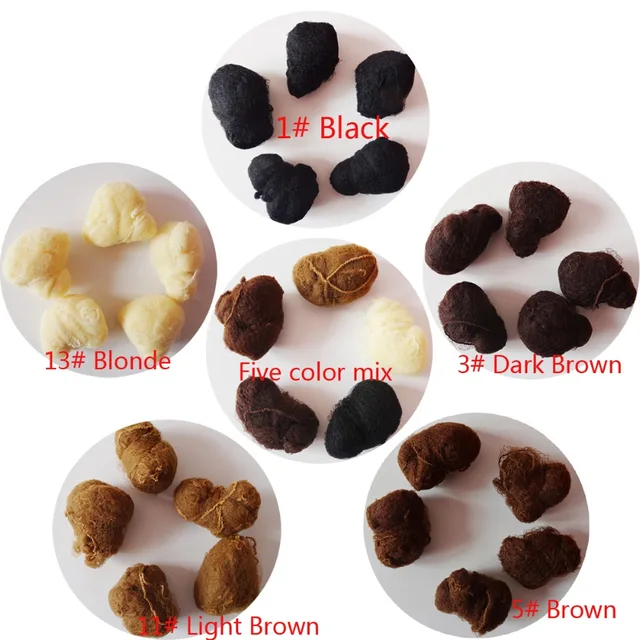 100 pièces de qualité supérieure en Nylon filet à cheveux Star Dance Recital chignons/Extension de cheveux tissage casquette filets à cheveux 1