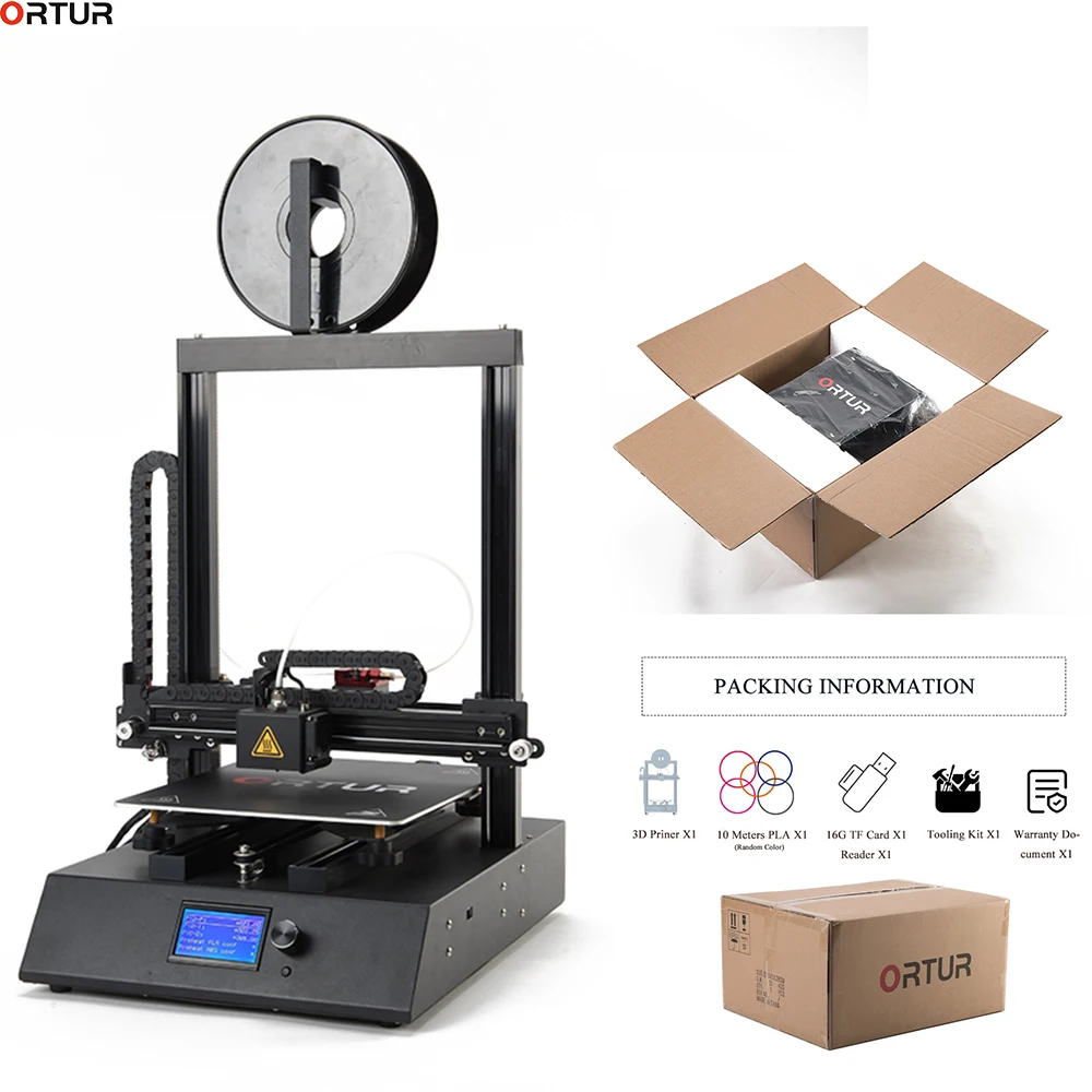 buy High Precision Built in Dual axis Linear Guide Rail FDM 3D Printer Kits Reprap Prusa I3 Desktop 3D Printer DIY with PLA Filament