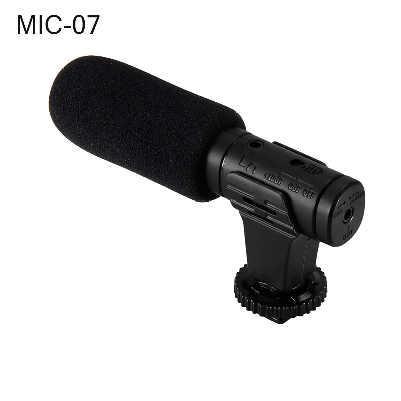 MIC-02/MIC-03/MIC-05/MIC-06/MIC-07 3,5 мм микрофон для мобильного телефона/камеры Запись видео супер-кардиоидный указывающий стерео микрофон - Цвет: MIC-07