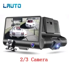 LAUTO 4 “Dual Lens Auto DVR Della Macchina Fotografica HD 1080 P Dell’automobile del Precipitare Cam Auto Portatile Videocamera vista posteriore di Visione Notturna del G -sensore Video Registratore