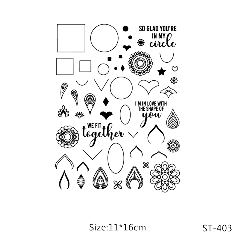 

Precious Stone Silicone Clear Stamps/Seal For DIY Scrapbooking Decorative Card Making Craft Fun Decoration Supplies