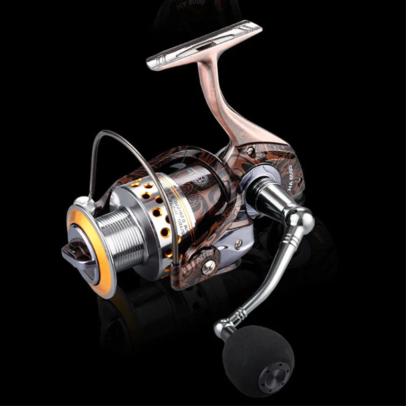 

LIEYUWANG 13+1BB Spinning reel 5.2:1 Left/Right Hand Fishing Reel Metal Spool Spinning Fishing Wheel Metal body fishing reels HA