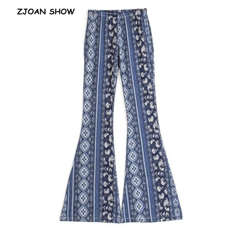 tribal print flare pants