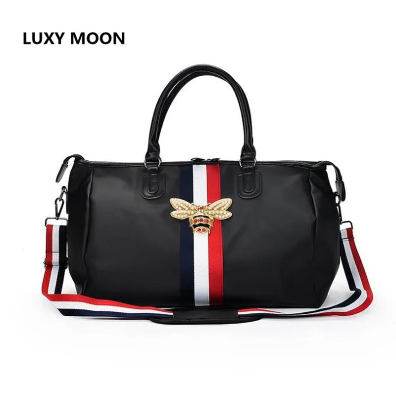 

Female Fashion Travel Bags Waterproof Large Capacity Hand Luggage Traveling Bee Bag Women Weekend Travel Duffle Bag Handbags