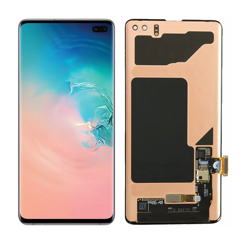 ЖК-дисплей с рамкой для SAMSUNG Galaxy S10 ЖК-дисплей G9730 дисплей S10+ плюс ЖК G9750 сенсорный экран дигитайзер