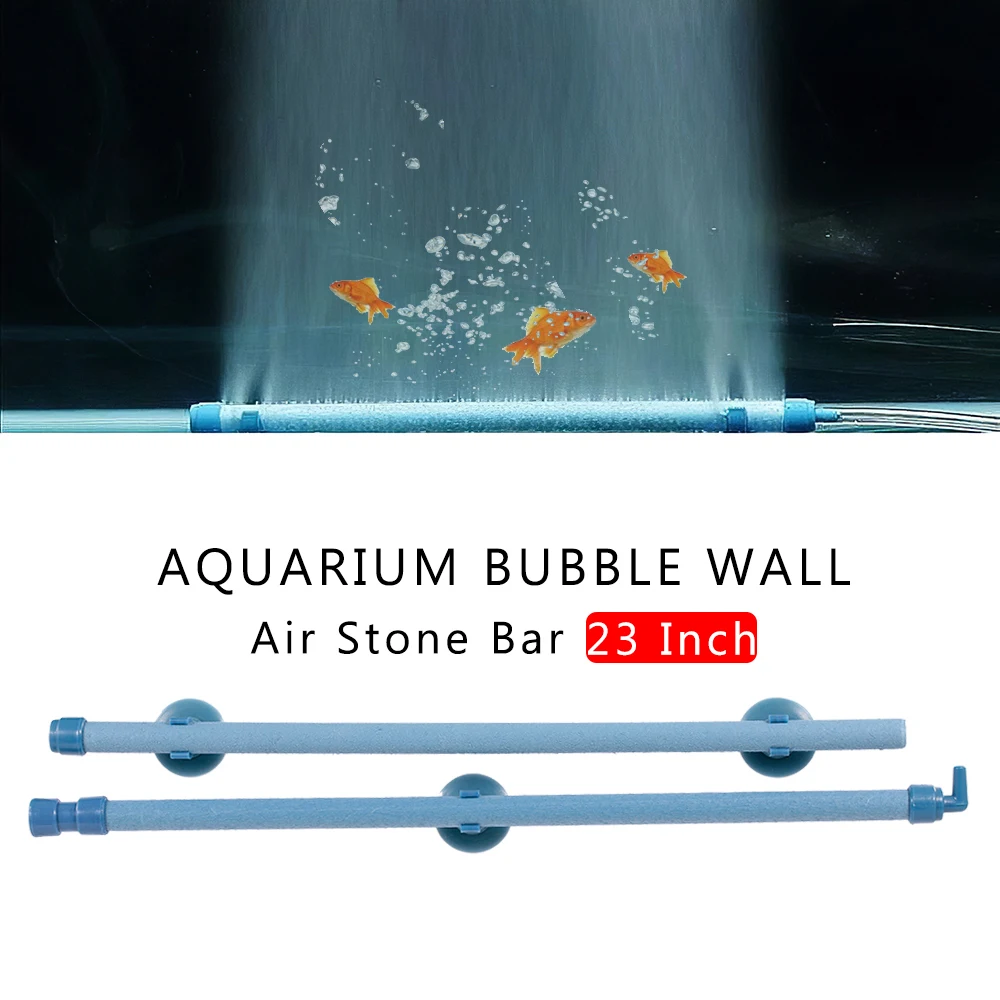 Air Pump Aquarium Oxygenator Compressor Bubble Wall Air Stone Bar 28 Inch Fish Tank Bubble Wall Air Diffuser Household Tool