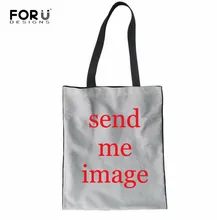FORUDESIGNS Custom Simple Wild Canvas Bag Shoulder Tote Bags Foldable Reusable Bags Student Book Bag Women Large Canvas Handbag FORUDESIGNS Custom Simple Wild Canvas Bag Shoulder Tote Bags Foldable Reusable Bags Student Book Bag Women Large Canvas Handbag