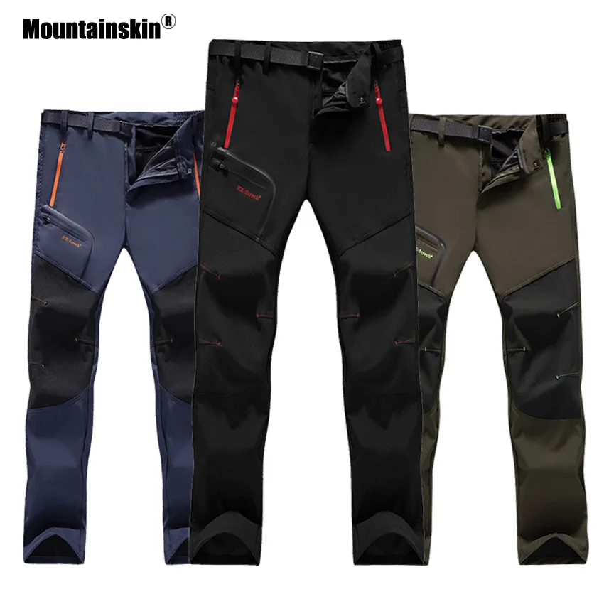 6XL Mountainskin النساء الرجال للماء المشي الرياضية السراويل الصيف الجافة سريعة تنفس في الهواء الطلق الإرتحال التخييم السراويل VA234