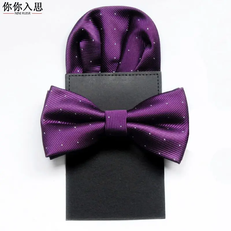 SHENNAIWEI12cm * 6cm галстук бабочка Мужской винтажный Фиолетовый Черный Желтый