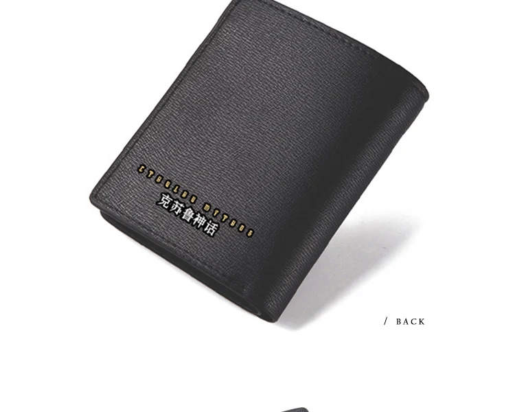 Cthulhu Mythos Wallet PU Long Short Bilfold Purse with Coin Change Zip Pocket Men Best Wallets (4)