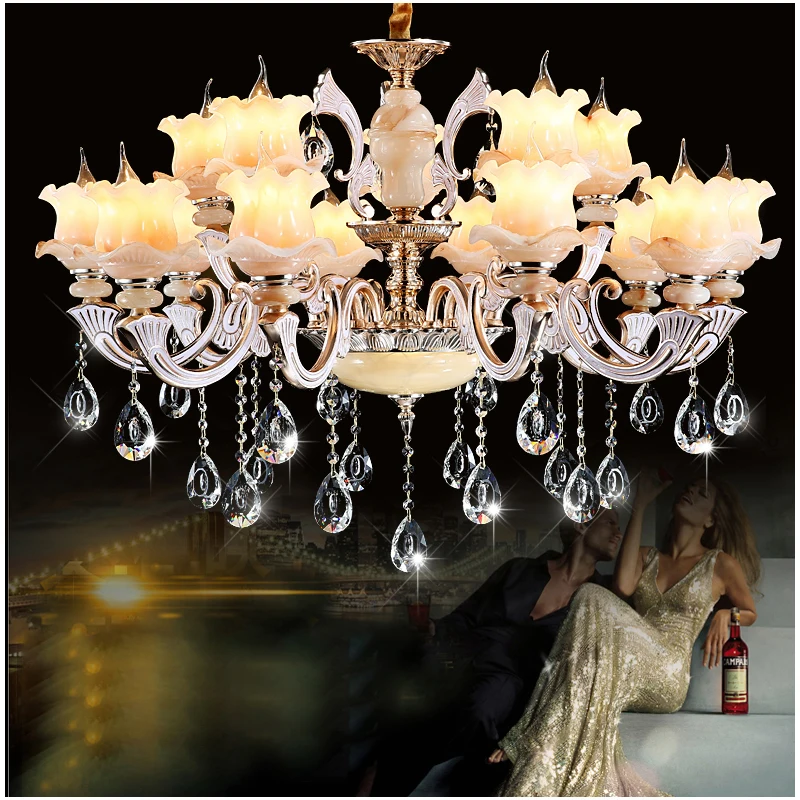 

Traditional crystal chandelier lights Luxury crystal light chandelier for Living room Art deco Large chandeliers with LED bubls