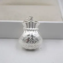 Реальный S990 серебряный кулон мужские и женские идеально счастливая сумка подарок ребенку 27*18 мм с жемчужным кулоном Горячая