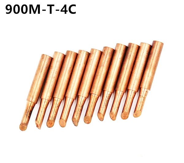 900M-T-4C Diamagnetic copper soldering iron tip Lead-free Solder tip 933.376.907.913.951,898D,852D+ Soldering Station