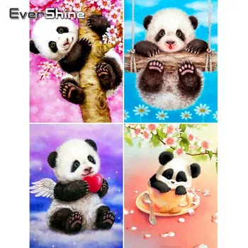

Evershine Diamond Painting Full Square Panda Diamond Embroidery Sale Animals Pictures With Rhinestones Diamond Art Home Decor