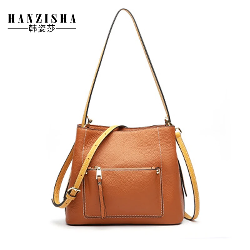 

2018 New Brand Genuine Leather Women Bag Luxury Designer Leather Lady Handbag Famous Brand Bag Women Fashion Shoulder Bag Tote