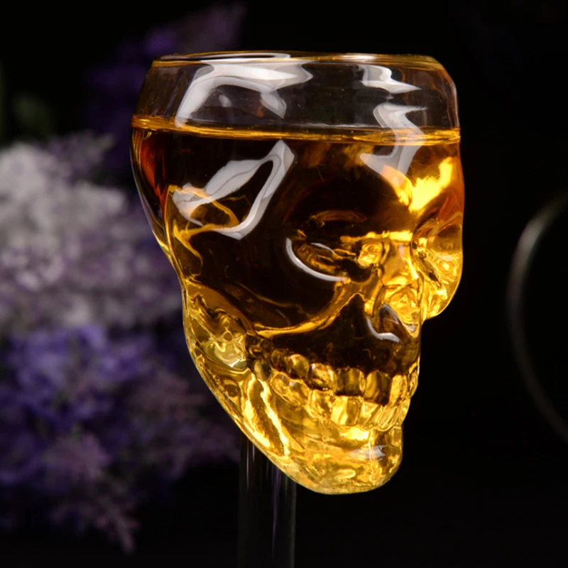 75 мл Творческий Бокалы под вино бокалы кристалл прозрачный череп чашка для питья вина водка коньяк Бордо