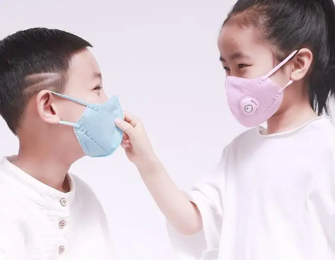 Xiaomi mijia Детские PM2.5 респиратор детская дыхательный клапан Анти-туман дышащий Анти-Туман Маска PM2.5 маска от пыли