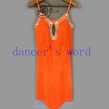 Стиль Костюмы для латинских танцев сексуальные камни кисточкой латинские танцевальные платья для женщин конкурс латиноамериканских танцев платья A86 S-4XL