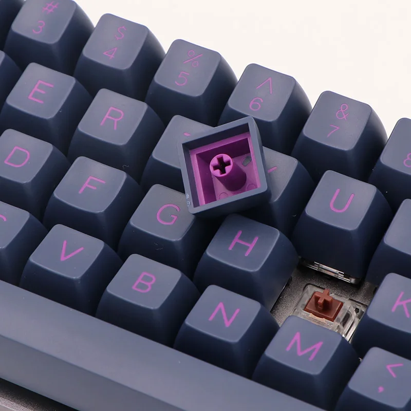 MAXKEY черный и фиолетовый 136 клавиш SA профиль KEYCAPS Набор для проводной USB