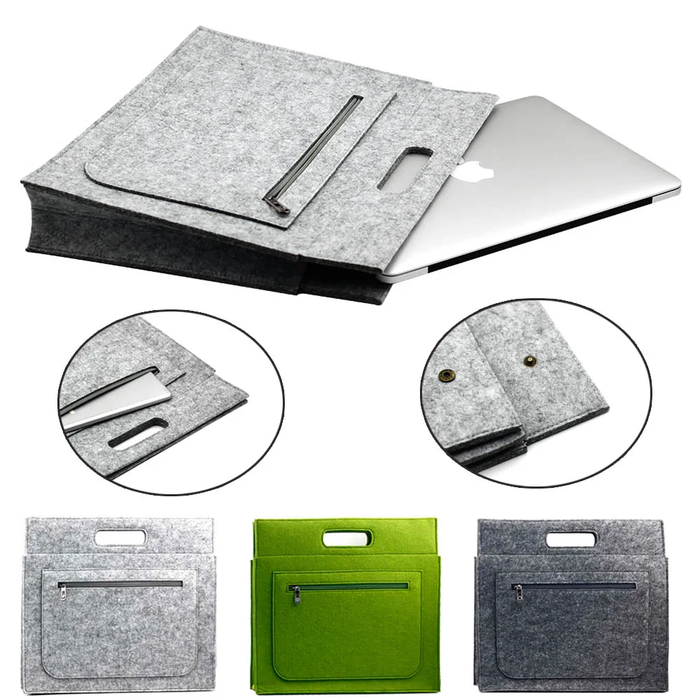 Универсальный деловой шерстяной фетровый чехол для MacBook Air Pro 1" 13" 1" дюймов, мягкий чехол для ноутбука