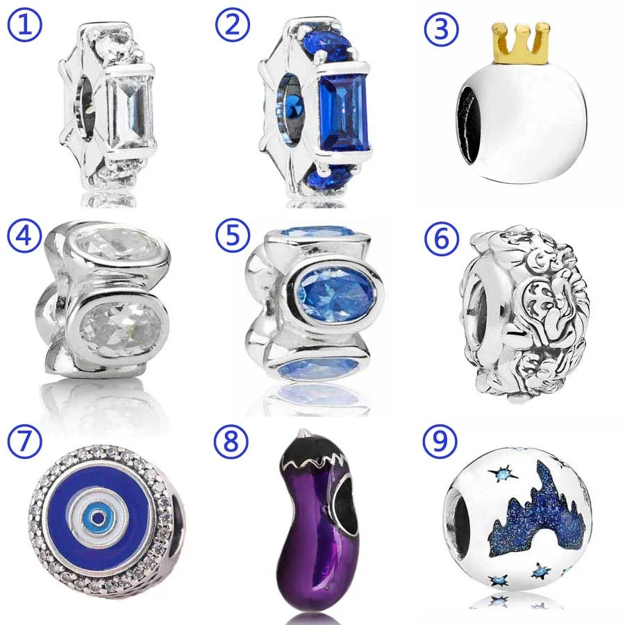 

Snow White The Seven Dwarfs All Around Blue Ice Sculpture Spacer Charm Fit Pandora Bracelet 925 Sterling Silver Bead Diy Jewelry