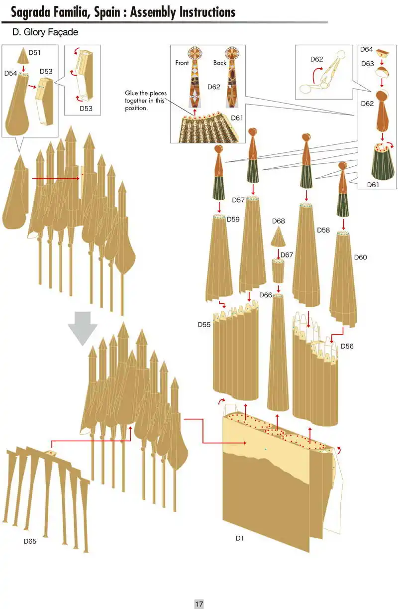 Бумажная модель DIY Sagrada Familia, Испания Ремесленная Бумажная модель архитектура 3D DIY обучающие игрушки ручной работы игра-головоломка для взрослых