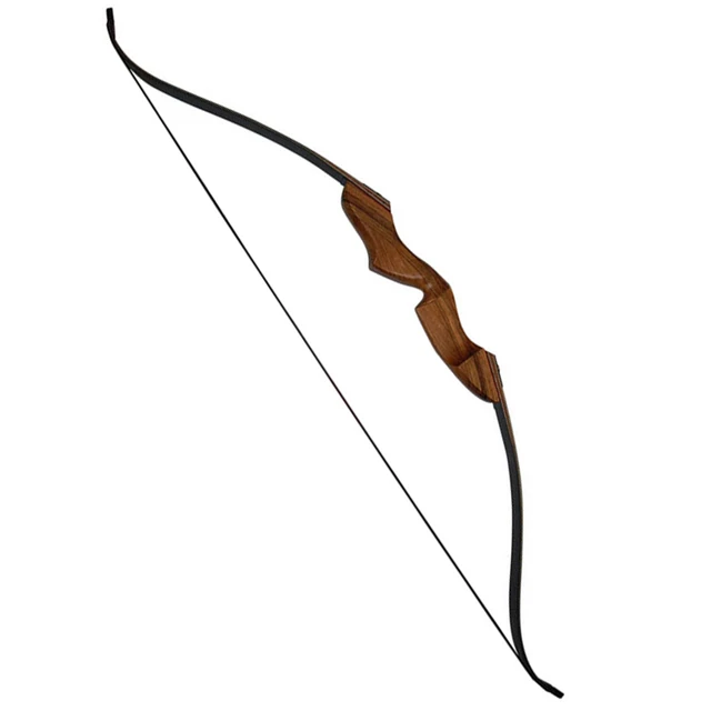 Cheap 60'' Recurve Bow Archery 40lbs 45lbs Hunting Wooden Detachable Longbow for Shooting Training Practice Sports Games