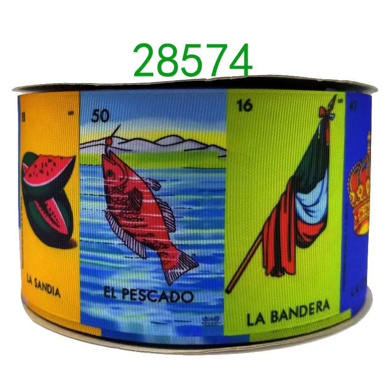 

Free shipping 50 yard cartoon printed grosgrain ribbon 28541