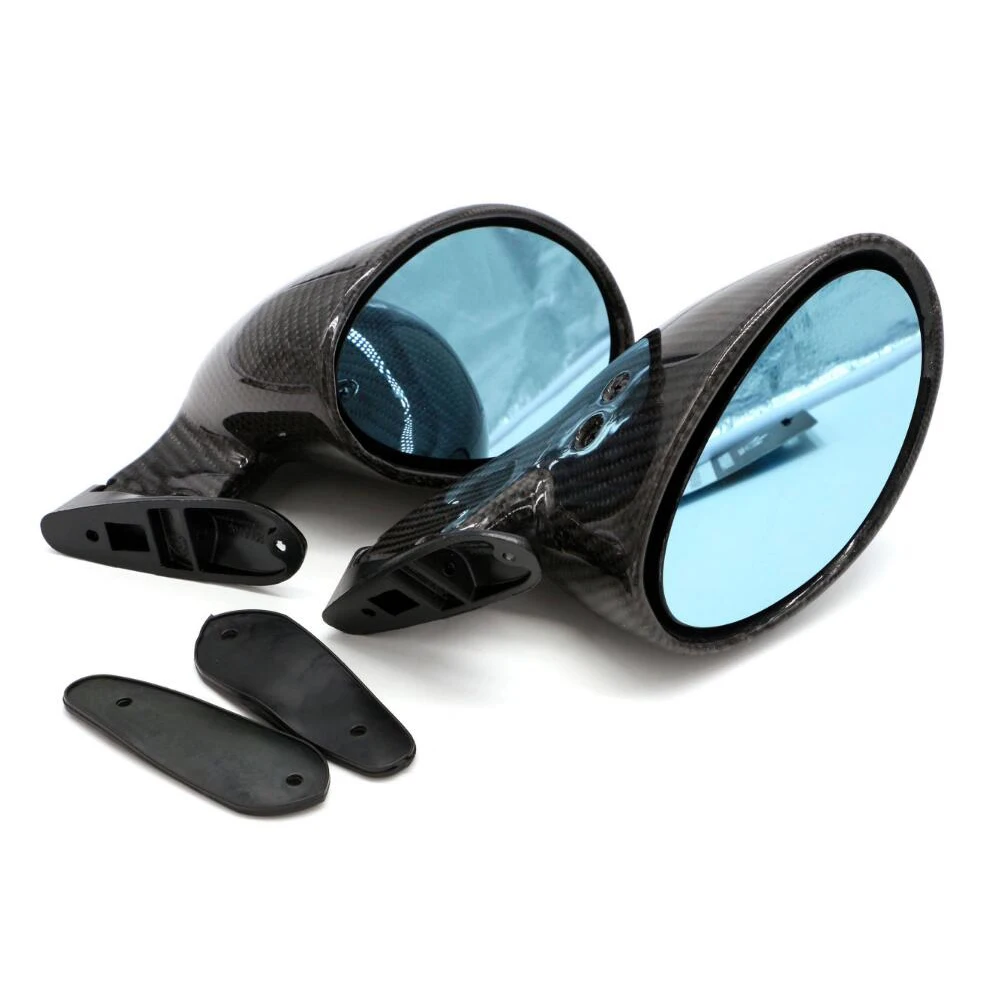 

Universal F1 racing car carbon fiber side rearview mirror with Blue Mirror Surface