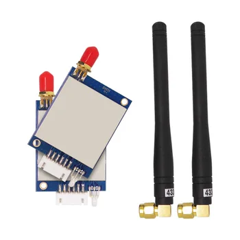 

2PCS SV651-TTL-433 +rubber antenna 433mhz | TTL 500mW Wireless Transceiver 27dBm 433MHz RF Transmitter and Receiver rf Module