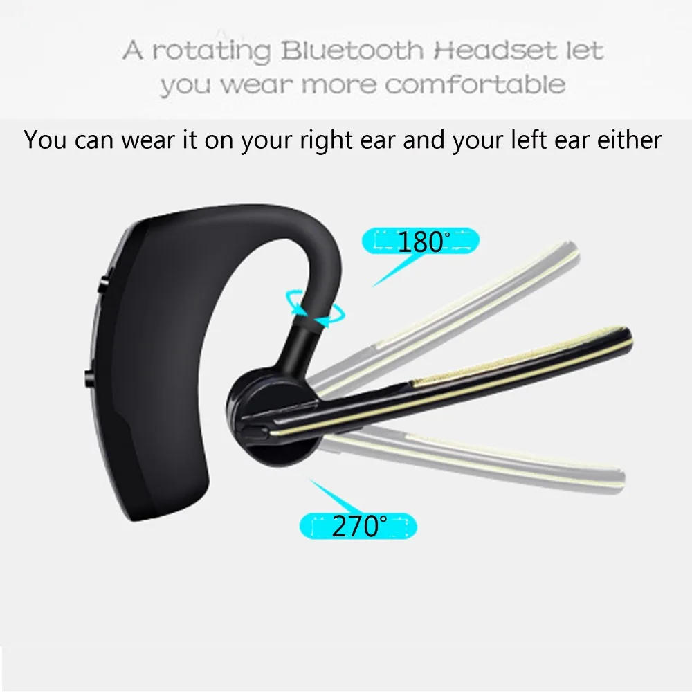 Wireless Headset Bluetooth Headphone Stereo Handfree Earphone With Mic For Android IOS Samsung iPhone Motorola Huawei PS3 Tablet