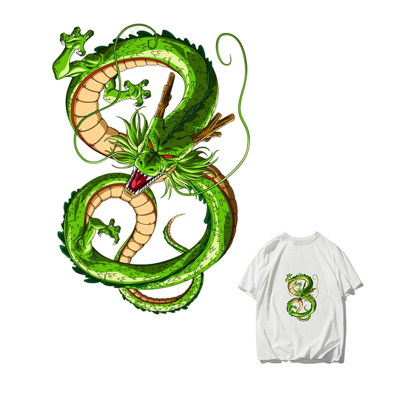 Dragon ball Shenron Clothe патчи термопечати передачи железные Стикеры-на DIY ручной работы украшение аппликация для джинсовых пальто E0174