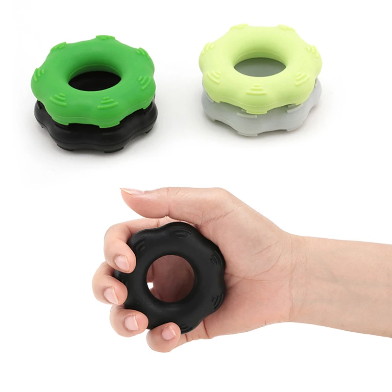 

Anti-Slip Silicone Hand Gripper Grip Ring Resistance Strength Trainning Exerciser Therapy Balls For Increasing Forearm Strength
