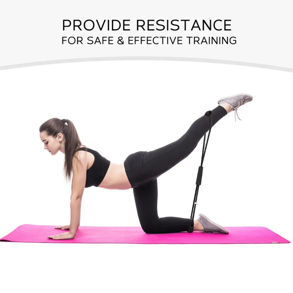 Yoga Chest Fitness 8 Word Type Resistance Band 8 word puller leg bust muscle Training Equipment band Rubber Resistance Pull Rope