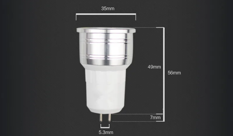 Светодиодный мини GU10 MR11 3 Вт 35 мм прожектор GU5.3 лампа замена галогенная лампа AC85-265V RGB домашнее освещение