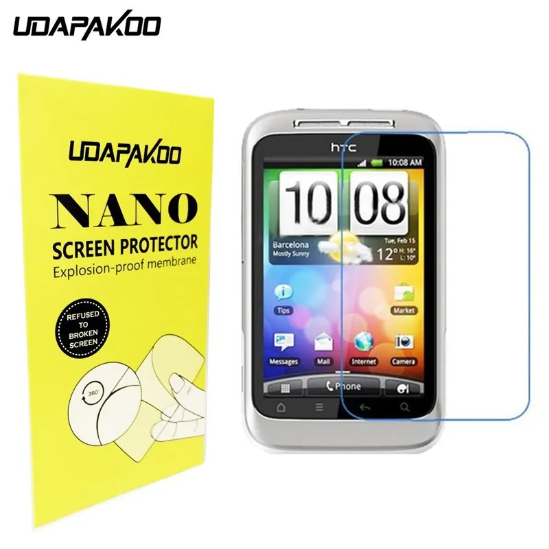 Мягкая стеклянная пленка нано Взрывозащищенная Защитная для htc Desire HD G10 A9191 Sensation XE