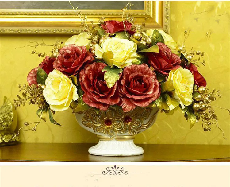 Европейский имитация цветок набор с креативные вазы
