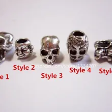 5 шт./упак. отделкой и принтом «череп», подвязанные лентой, с объемной волной, дредлоки, для увеличения объема, шарики около 4,5-5,9 мм Внутреннее отверстие ювелирные изделия