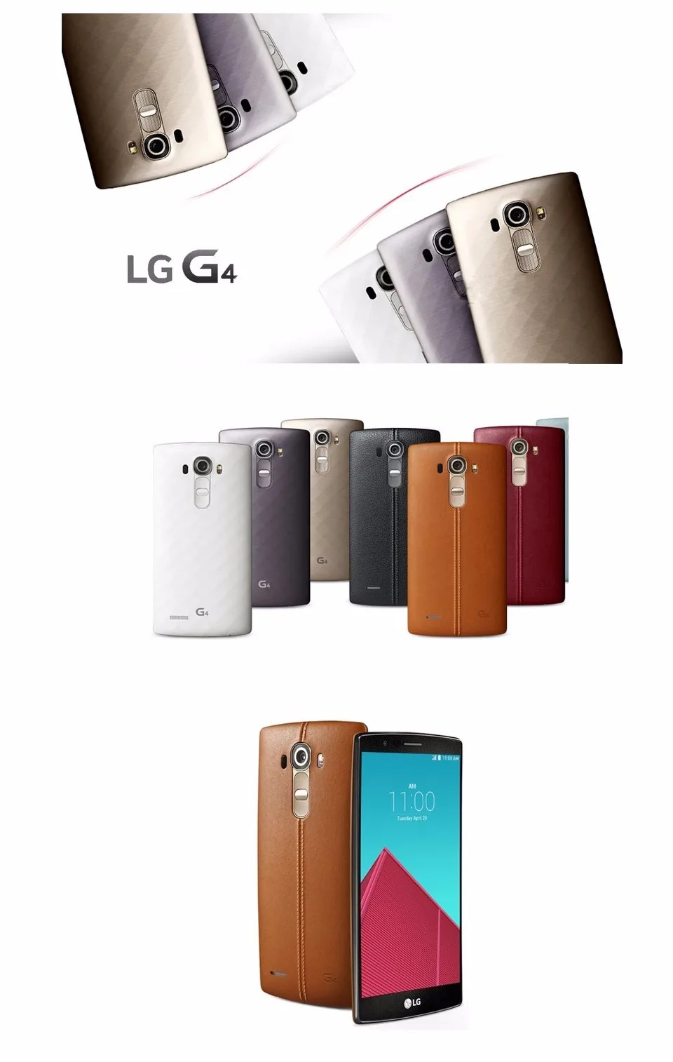 G4 разблокированный LG G4 H815T H810 H811 H818 Мобильный телефон 5," 3 Гб ram 32 ГБ rom Hexa Core 16,0 Мп камера 4G LTE мобильный телефон