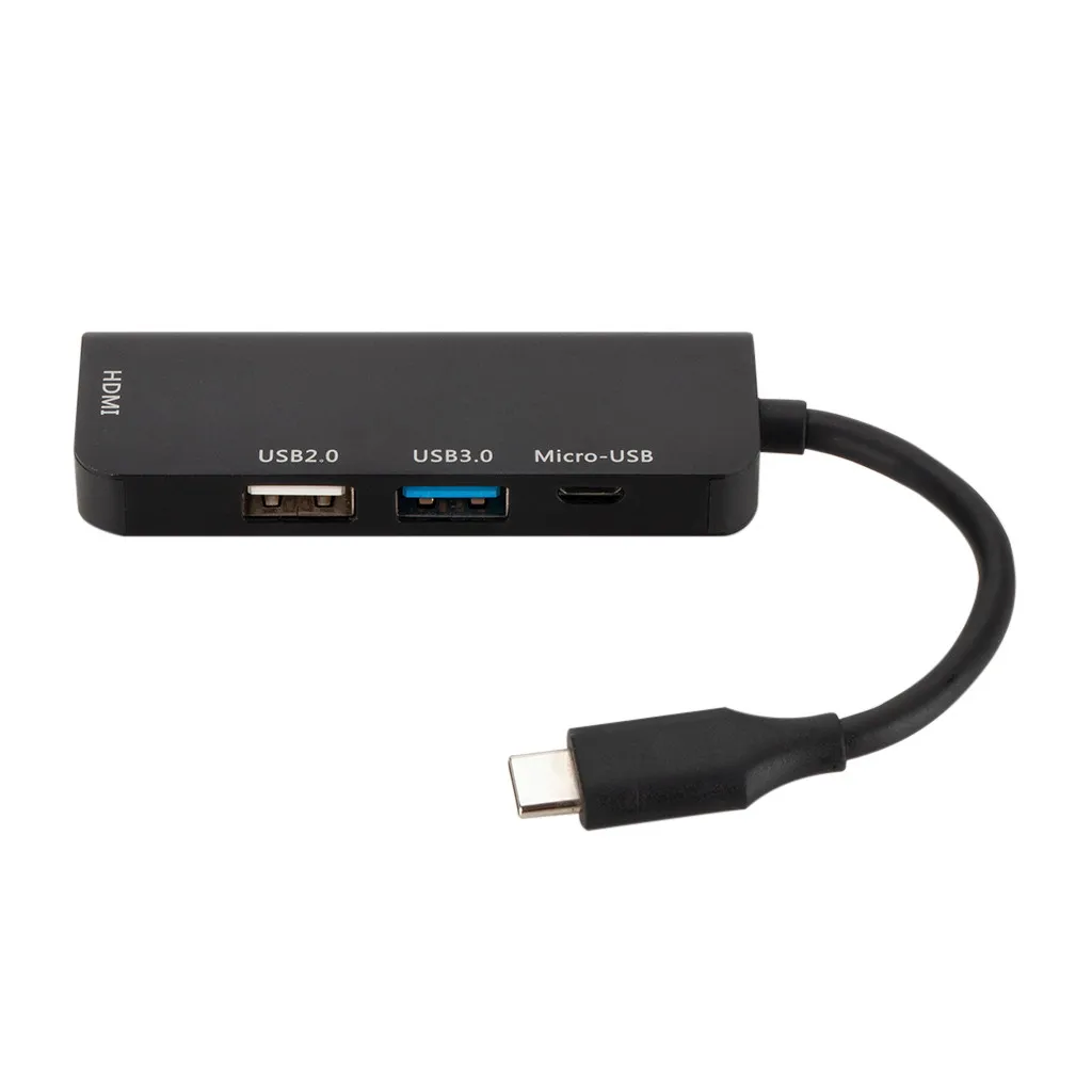 CARPRIE Tpye-C к Micro USB 3,0 2,0 HDMI Thunderbolt 4 порта сплиттер адаптер совместимый для MacBook Pro samsung Galaxy S9/S8