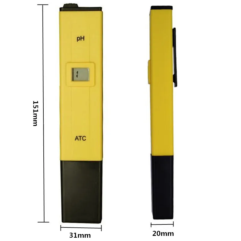 100 шт. по DHL FedEx цифровой измеритель карманное значение ЖК-дисплей тестер ручка для питья водная культура PH-009 Acidometer с ATC 20