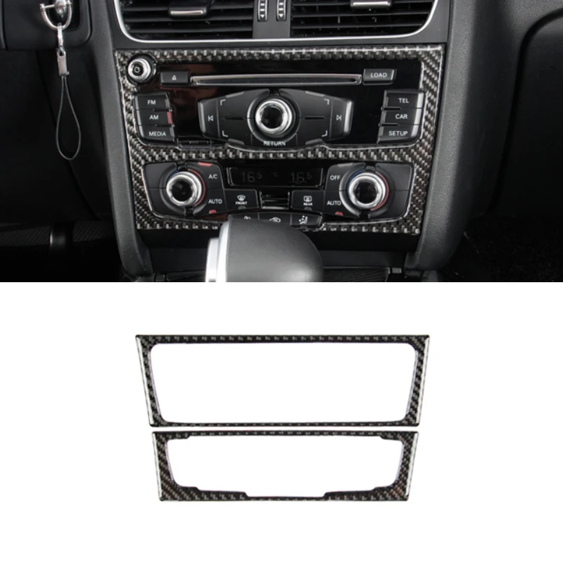 Для Audi Q5 A4 B8 A5 2010 2011 2012 2013 2015 центральное управление из углеродного волокна панель