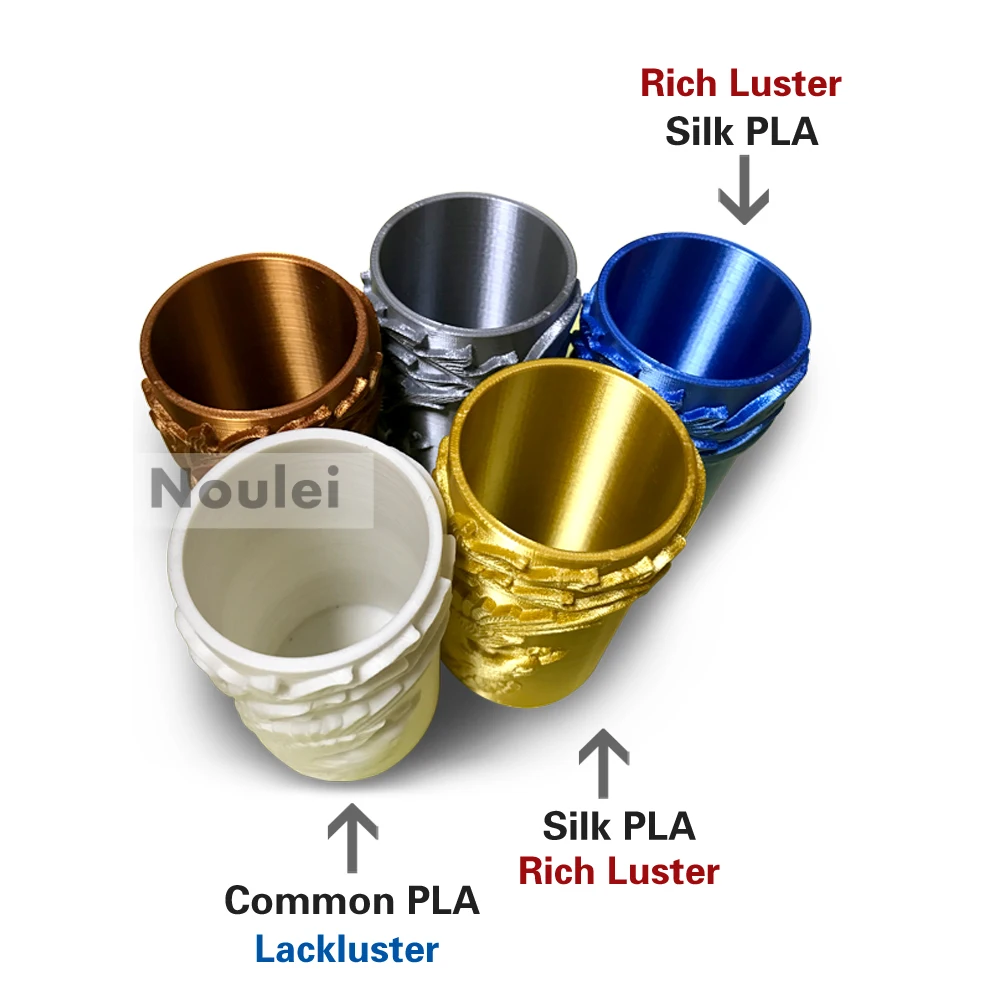 Noulei الحرير مثل 3D طابعة خيوط 1 كجم حريري PLA النحاس الذهبي الفضة 3 D طباعة المواد 1.75 مللي متر